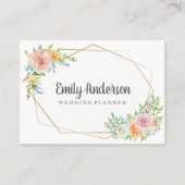 Florence goudgeometrisch elegant Visitekaartje (Voorkant)