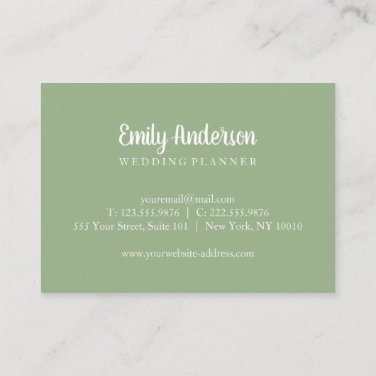 Florence goudgeometrisch elegant Visitekaartje (Achterkant)