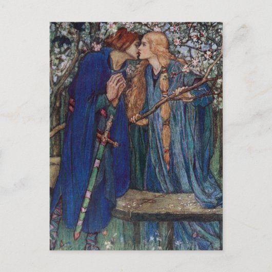 Florence Harrison Lancelot in de tuin Briefkaart (Voorkant)