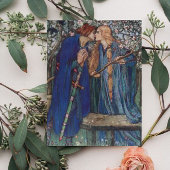 Florence Harrison Lancelot in de tuin Briefkaart