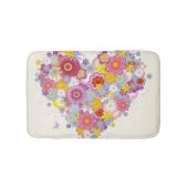 Florence hart met vlinders badmat (Voorkant)