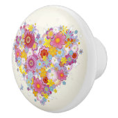 Florence hart met vlinders keramische knop (Rechts)