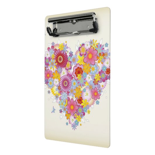 Florence hart met vlinders mini klembord (Angled2)