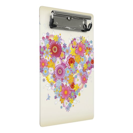 Florence hart met vlinders mini klembord (Schuin)