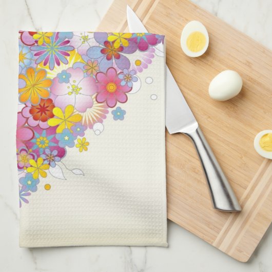 Florence hart met vlinders theedoek (Quarter Fold)