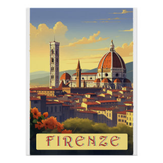 Florence heart of Tuscany Perfect Poster