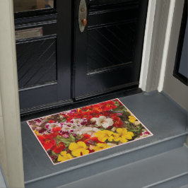 Florence heldere kleurbloemen deurmat