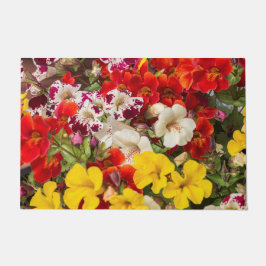 Florence heldere kleurbloemen deurmat