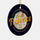 Florence hoofdstad van Toscane Italië  souvenir Keramisch Ornament (Rechts)