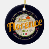 Florence hoofdstad van Toscane Italië  souvenir Keramisch Ornament (Voorkant)