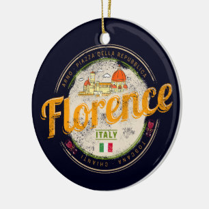 Florence hoofdstad van Toscane Italië souvenir Keramisch Ornament