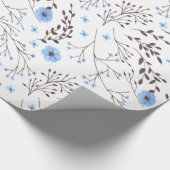 Florence in blauw en bruin cadeaupapier (Hoek)