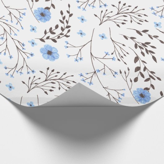 Florence in blauw en bruin cadeaupapier (Hoek)
