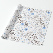 Florence in blauw en bruin cadeaupapier (Uitgerold)