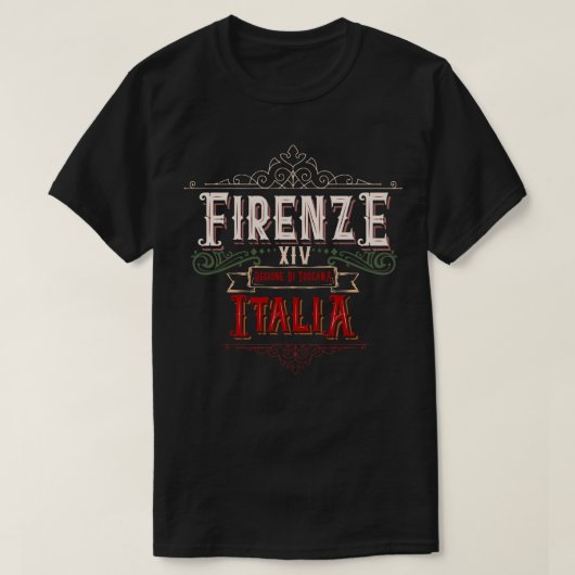 Florence Italia regione di toscana T-shirt (Design voorkant)