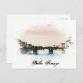 ** Florence Italiaans AP12 Language Firenze Ital Briefkaart (Voorkant / Achterkant)