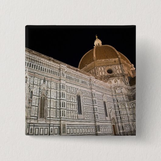 Florence, Italië 6 Vierkante Button 5,1 Cm (Voorkant)