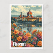 Florence Italië Artistieke Reis Illustratie Briefkaart (Voorkant)