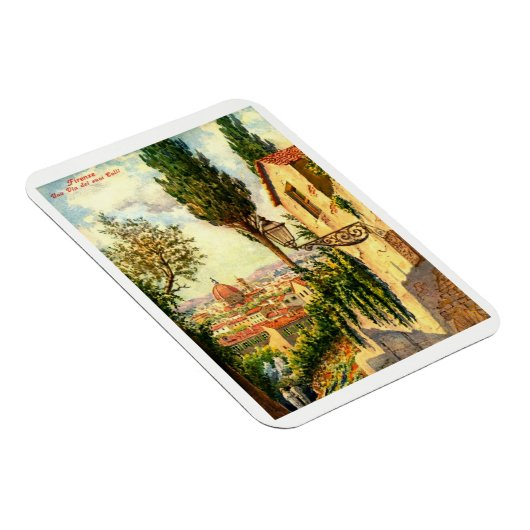 Florence, Italië, Beauful Street Scene  Po Magneet (Rechterzijde)