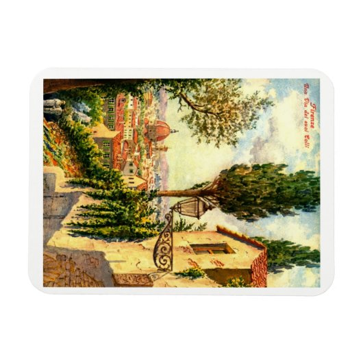 Florence, Italië, Beauful Street Scene  Po Magneet (Horizontaal)