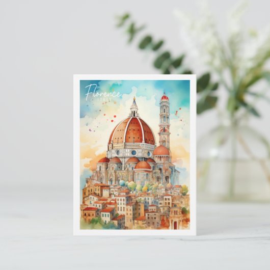 Florence Italië Beroemde Reisplaats Briefkaart (Staand voorkant)