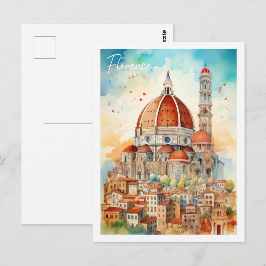 Florence Italië Beroemde Reisplaats Briefkaart (Voorkant / Achterkant)