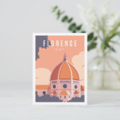 Florence Italië Beroemde Reisplaats Illustratie Briefkaart (Staand voorkant)