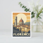 Florence Italië Beroemde Vintage Reisplaats Briefkaart (Staand voorkant)