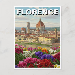 Florence Italië Bloemen Reizen Briefkaart