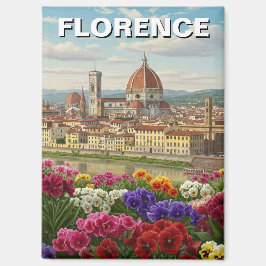 Florence Italië Bloemen Reizen Magneet
