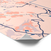 Florence - Italië Breezy - Stadskaart Poster (Hoek)