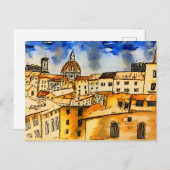 Florence Italië Briefkaart (Voorkant / Achterkant)