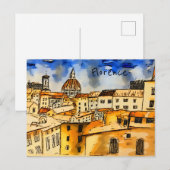 Florence Italië Briefkaart (Voorkant / Achterkant)