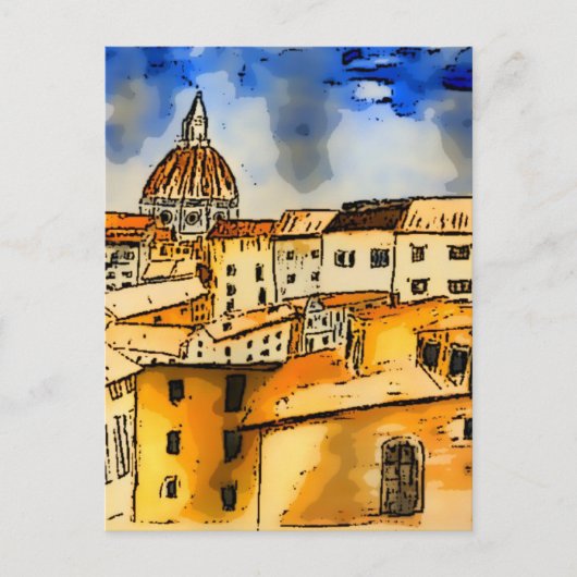 Florence Italië Briefkaart (Voorkant)