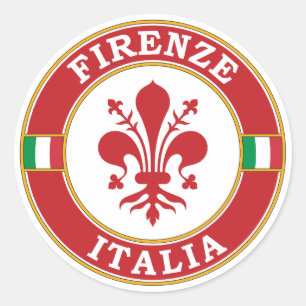 Florence Italië Circle Embleem Ronde Sticker