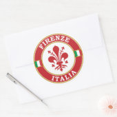 Florence Italië Circle Embleem Ronde Sticker (Envelop)