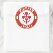 Florence Italië Circle Embleem Ronde Sticker (Tas)