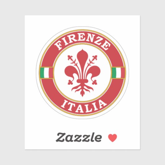 Florence Italië Circle Embleem Sticker (Vel)