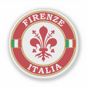 Florence Italië Circle Embleem Sticker
