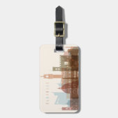 Florence, Italië | City Skyline Bagagelabel (Voorkant verticaal)