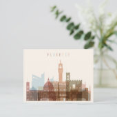 Florence, Italië | City Skyline Briefkaart (Staand voorkant)