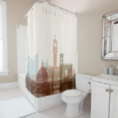 Florence, Italië | City Skyline Douchegordijn (In situ)