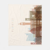 Florence, Italië | City Skyline Fleece Deken (Voorkant)