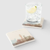 Florence, Italië | City Skyline Stenen Onderzetter (Zijkant)