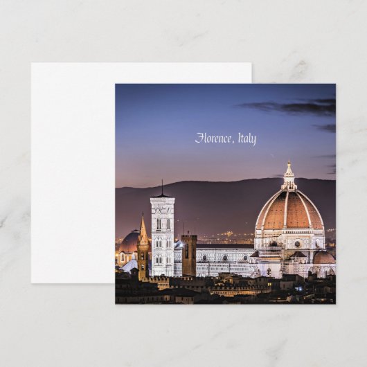 Florence, Italië cityscape foto (Voorkant / Achterkant)