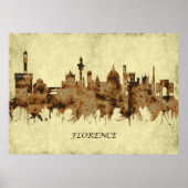 Florence Italië Cityscape Poster (Voorkant)