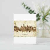 Florence Italië Cityscape Uitnodiging Briefkaart (Staand voorkant)