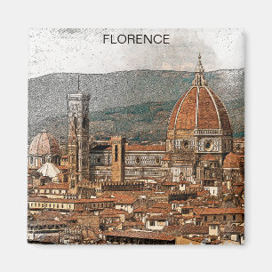 Florence Italië Duomo Cathedral Travel Magneet
