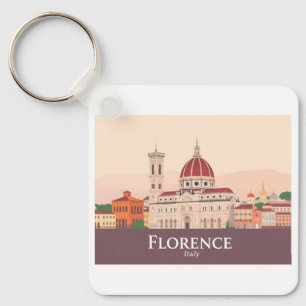 Florence Italië Duomo di Firenze Pastelreizen Sleutelhanger