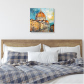 Florence, Italië | Duomo | Stijl van oliehoudende  Canvas Afdruk (Insitu (Slaapkamer))